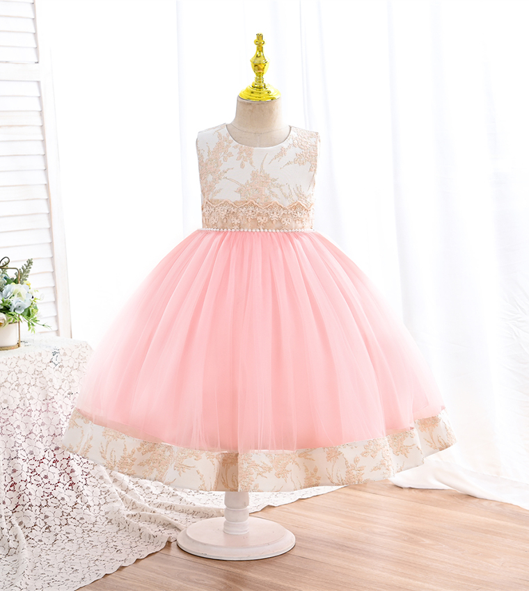 LUBNA'S Tulle Party Dress with Overcoat