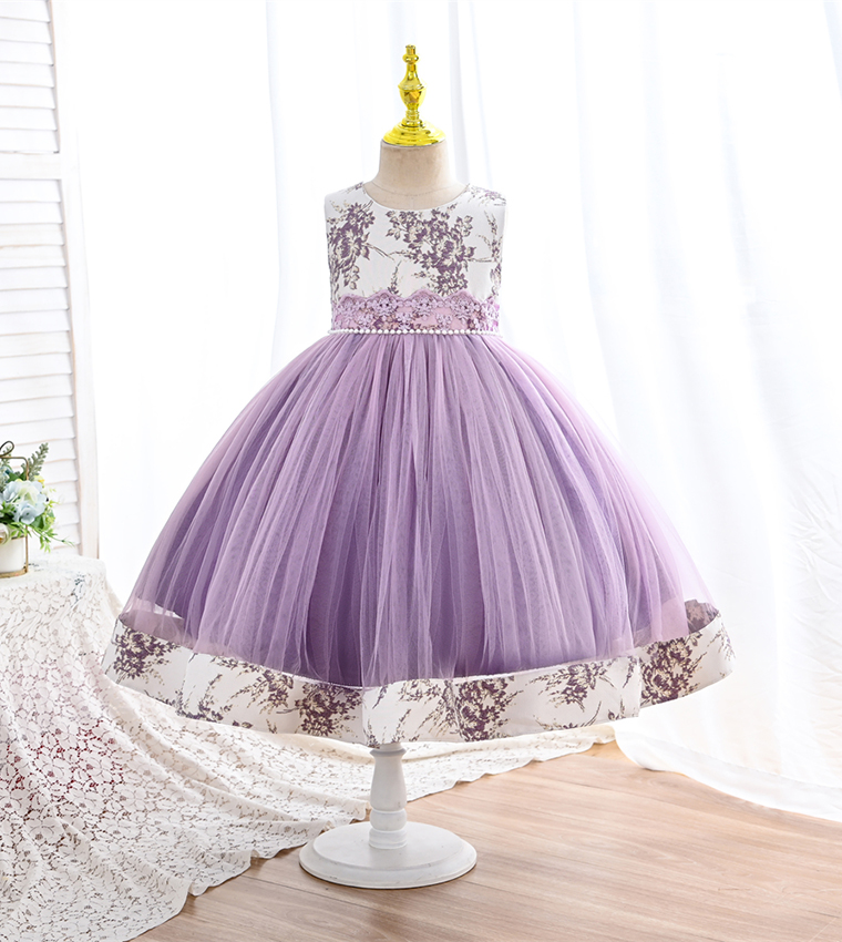 LUBNA'S Tulle Party Dress with Overcoat
