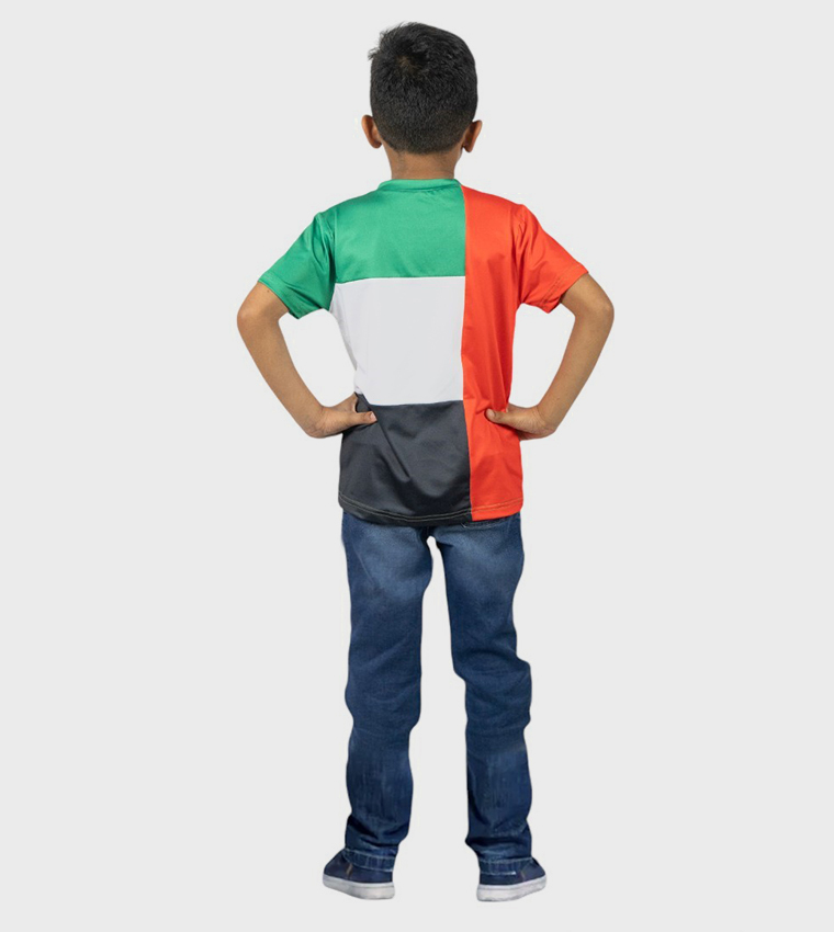 UAE National Flag Printed Short Sleeves T-Shirt