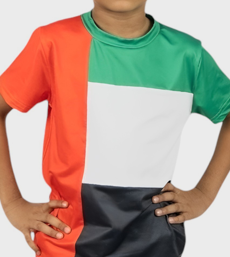 UAE National Flag Printed Short Sleeves T-Shirt