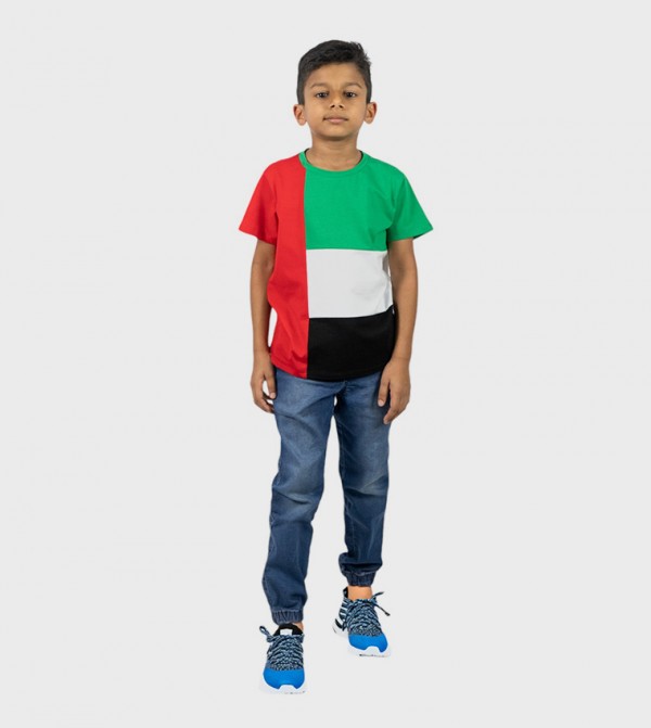 UAE Flag Printed Short Sleeves T-Shirt
