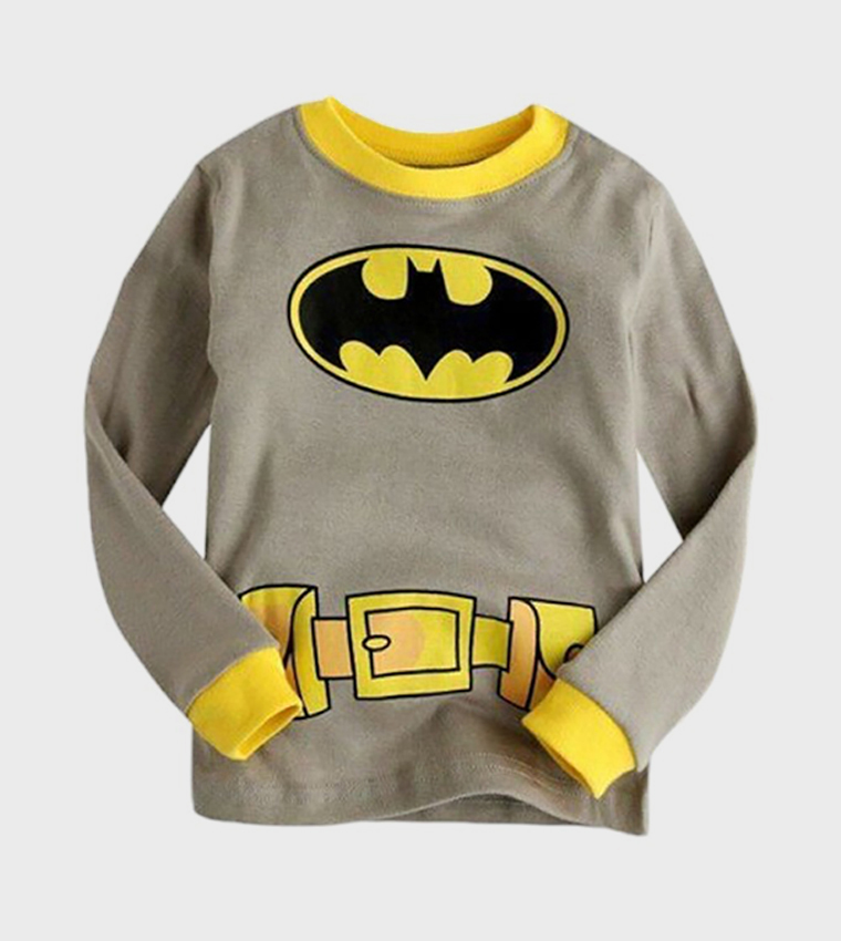 Batman Cave Cozy Printed Long Sleeves Pyjama Set