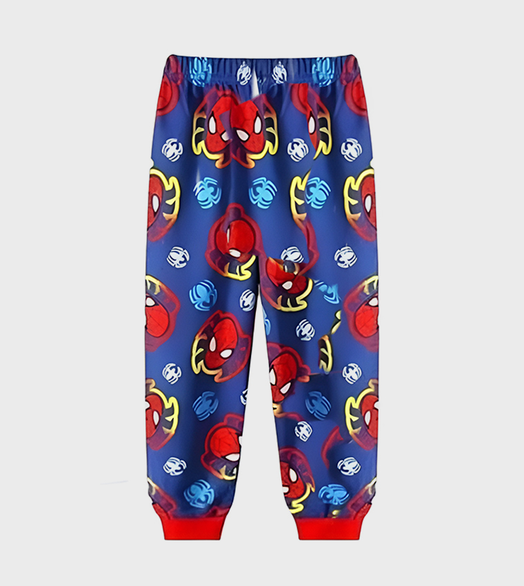 Hero Web Crawler Printed Long Sleeves Pyjama Set