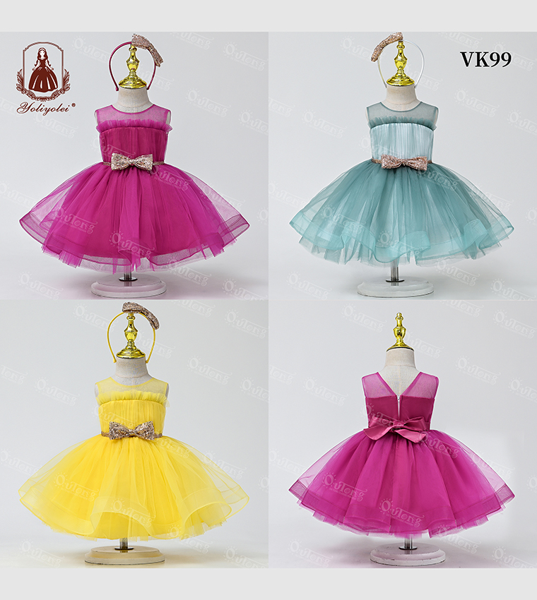 Fit and Flare Party Dress with Hair Band