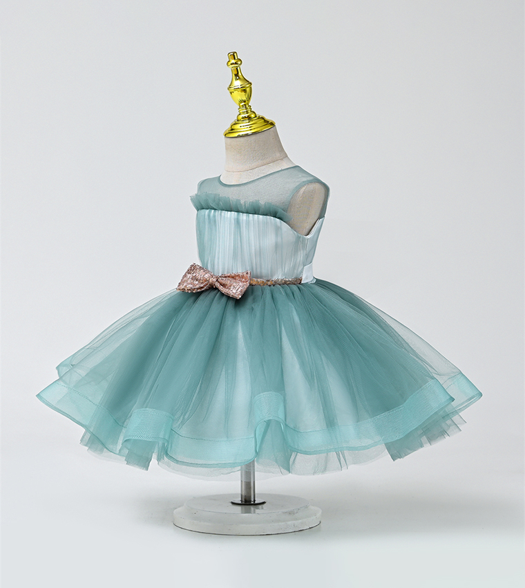 Fit and Flare Party Dress with Hair Band