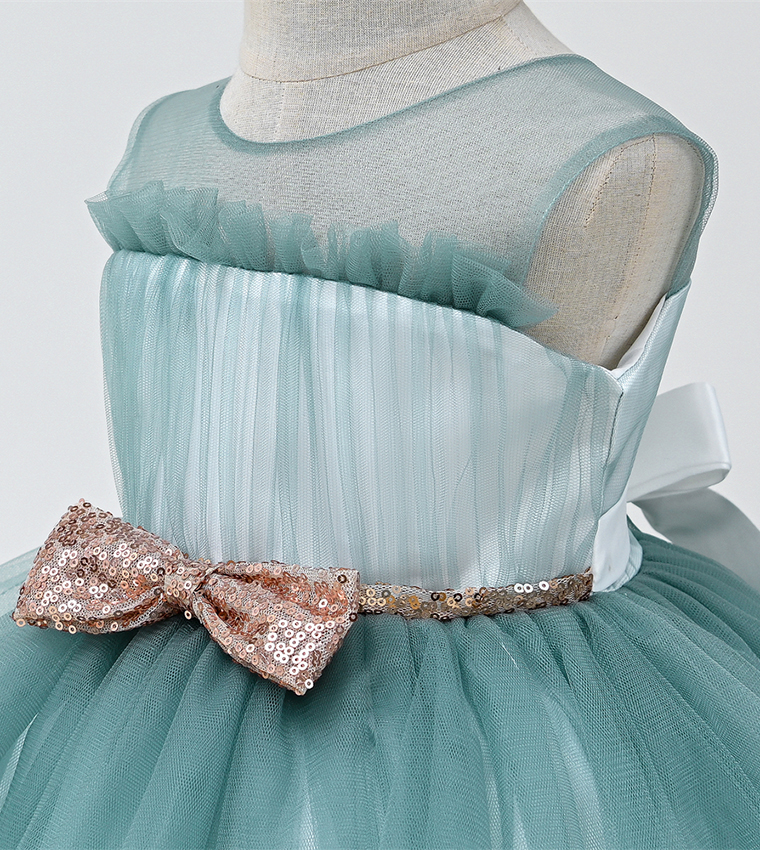 Fit and Flare Party Dress with Hair Band