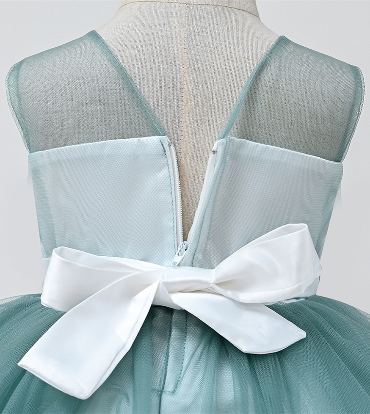 Fit and Flare Party Dress with Hair Band