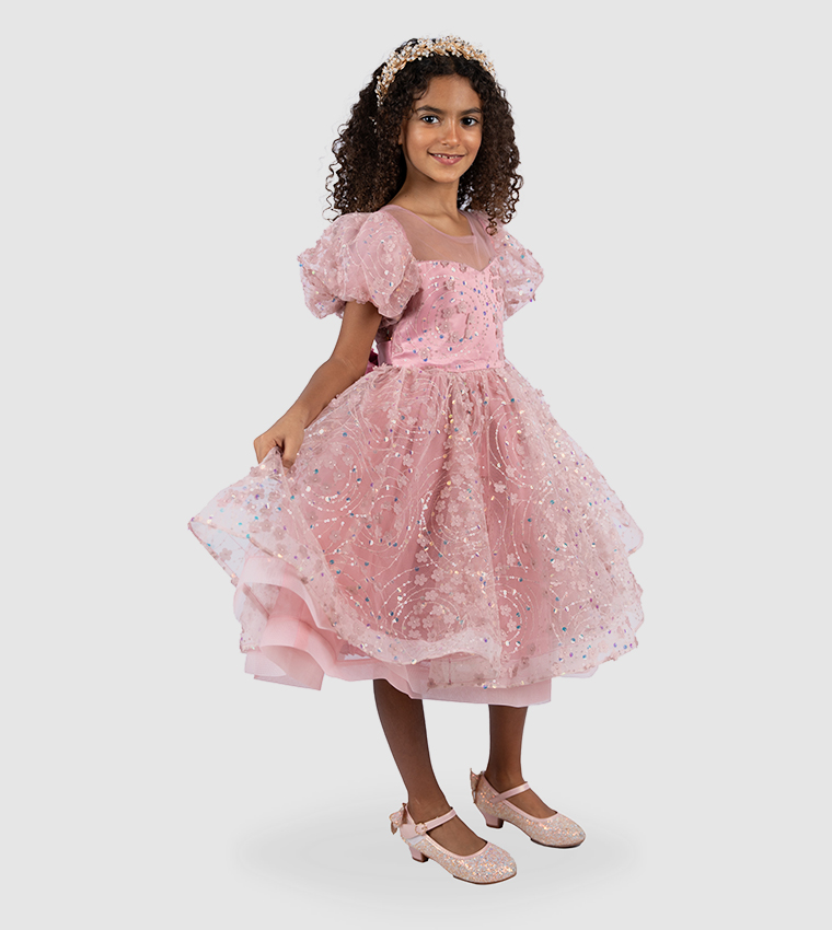 فستان كاترينا مزين بالترتر