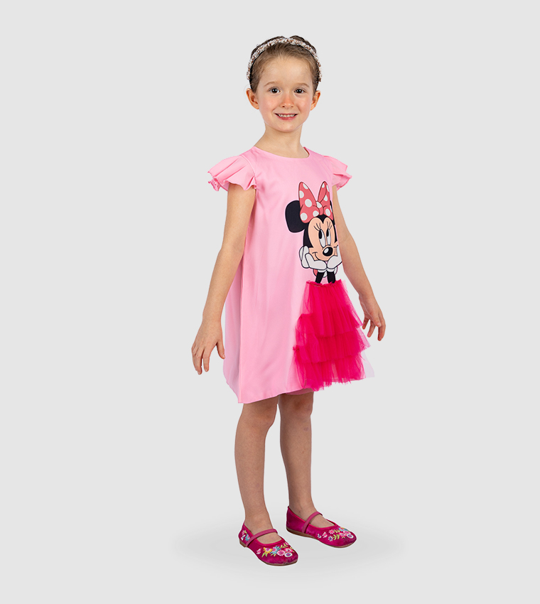 فستان كاجوال بطبعات ميكي ماوس