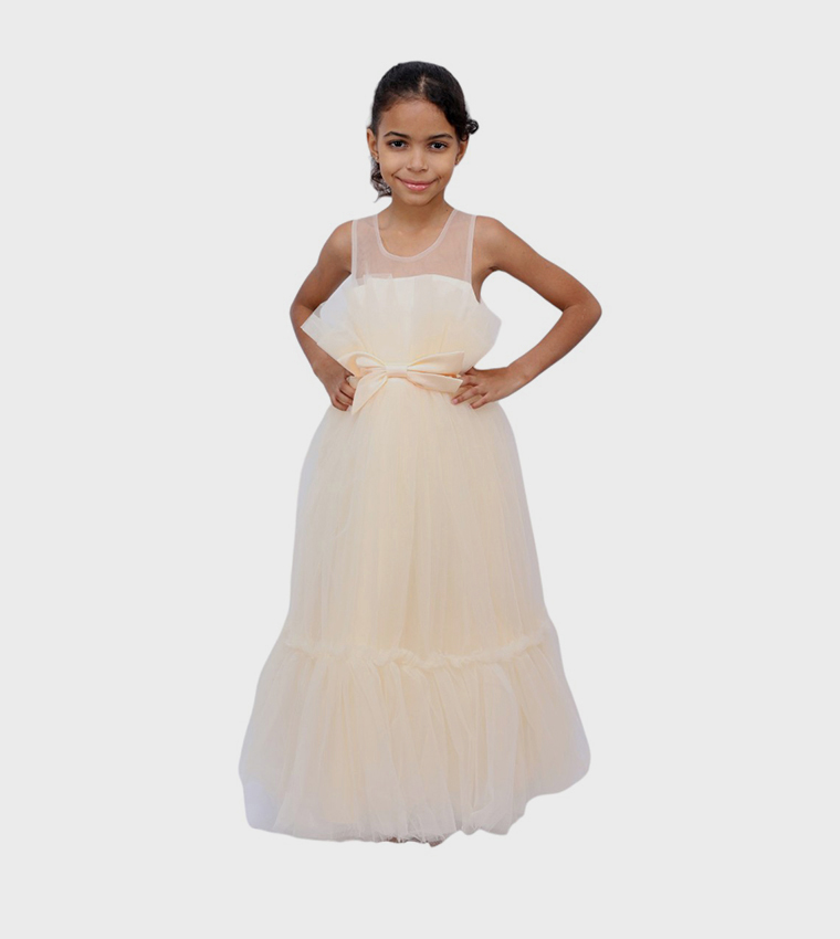 Cream party dress sale