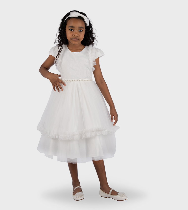 Embellished fit and flare dress new arrivals