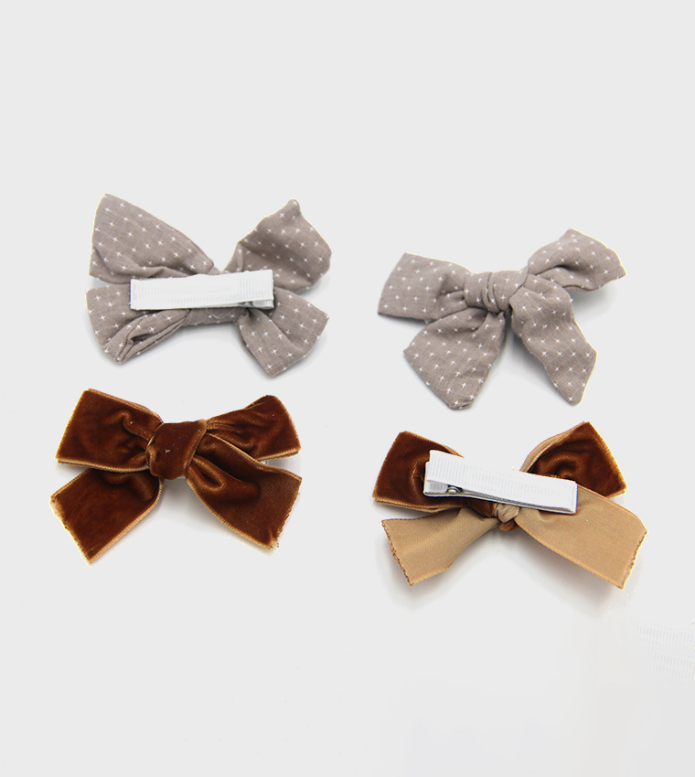 RANA Ribbon Bow Clips Set