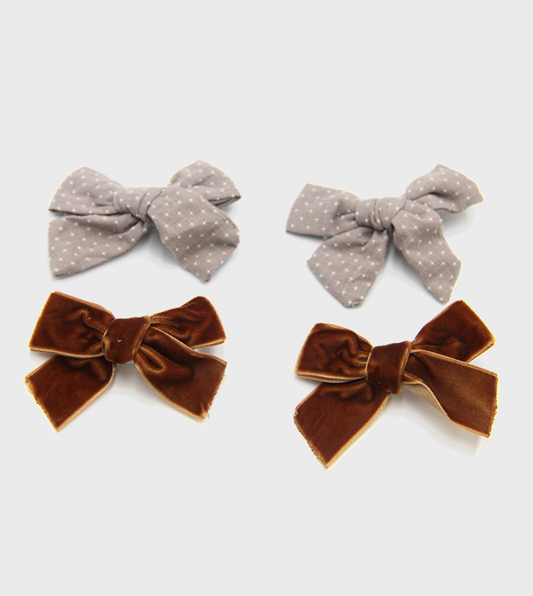 RANA Ribbon Bow Clips Set