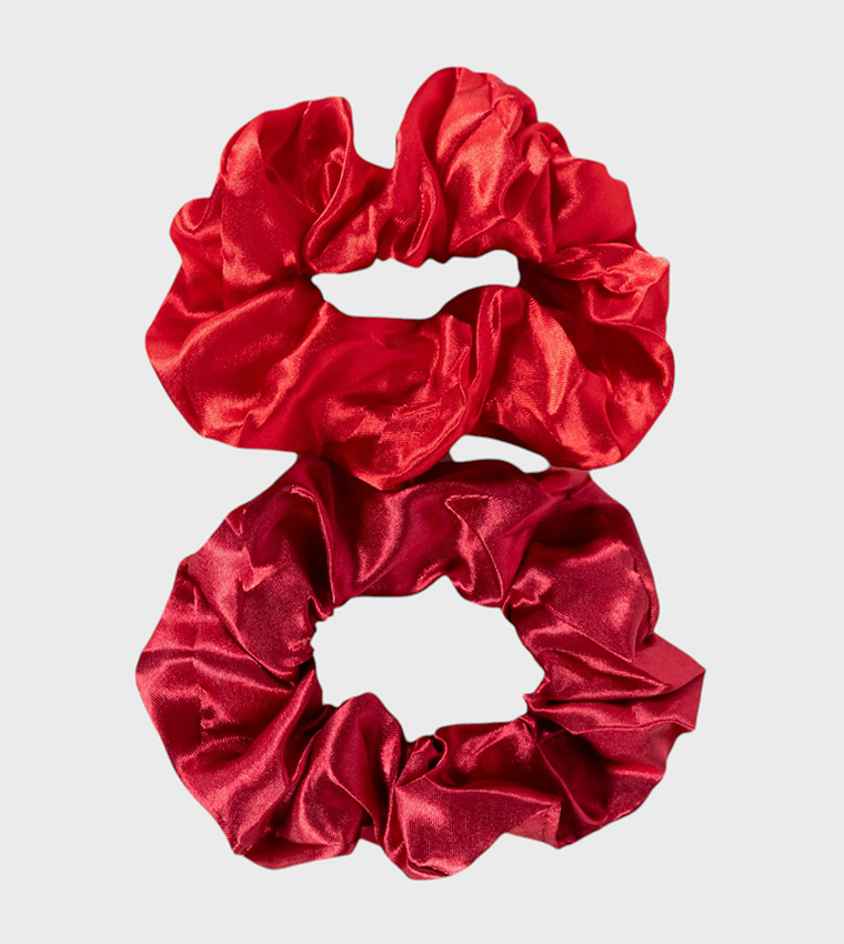 JONA 2-Piece Silk Scrunchie Set