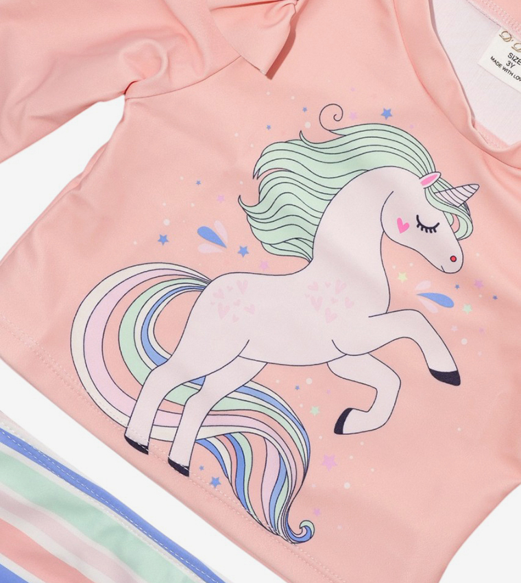 Unicorn Splash V-Cut Swimsuit