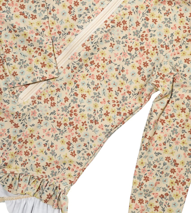 Autumn Blossom V-Cut Swimsuit