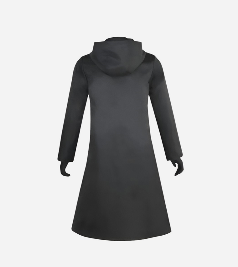 زي لعبة الحبار مع المعطف والقفازات