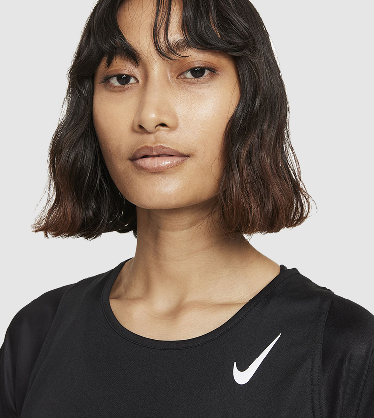 Buy Nike W Nike Dri Fit Race Short Sleeve Top In Black 6thStreet Bahrain