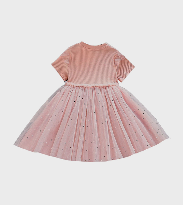 Elsa Glitter Fit and Flared Dress