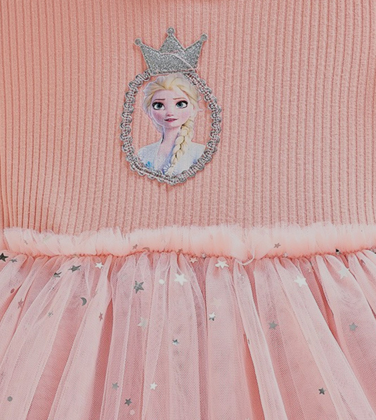 Elsa Glitter Fit and Flared Dress