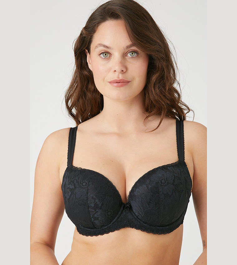 Buy Gorgeous Charlotte Lace Padded Bra In Black