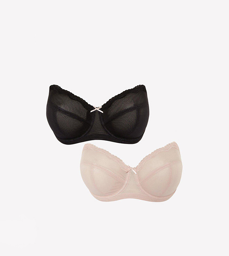 Buy Gorgeous Pack Of 2 Non Padded Strapless Bras In Multiple Colors