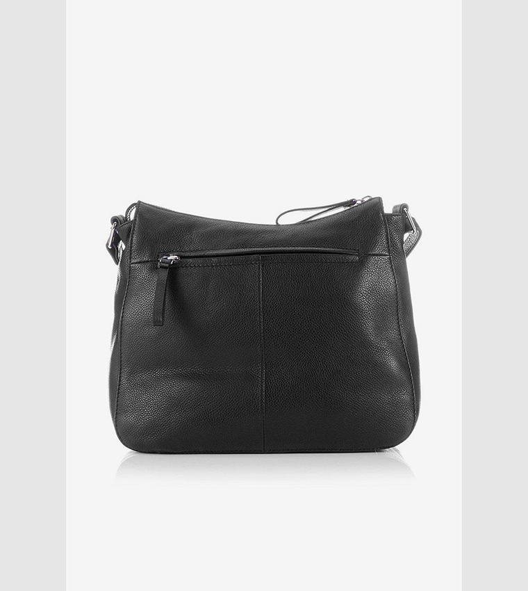Buy Principles Leather Zip Detail Crossbody Bag In Black 6thStreet UAE