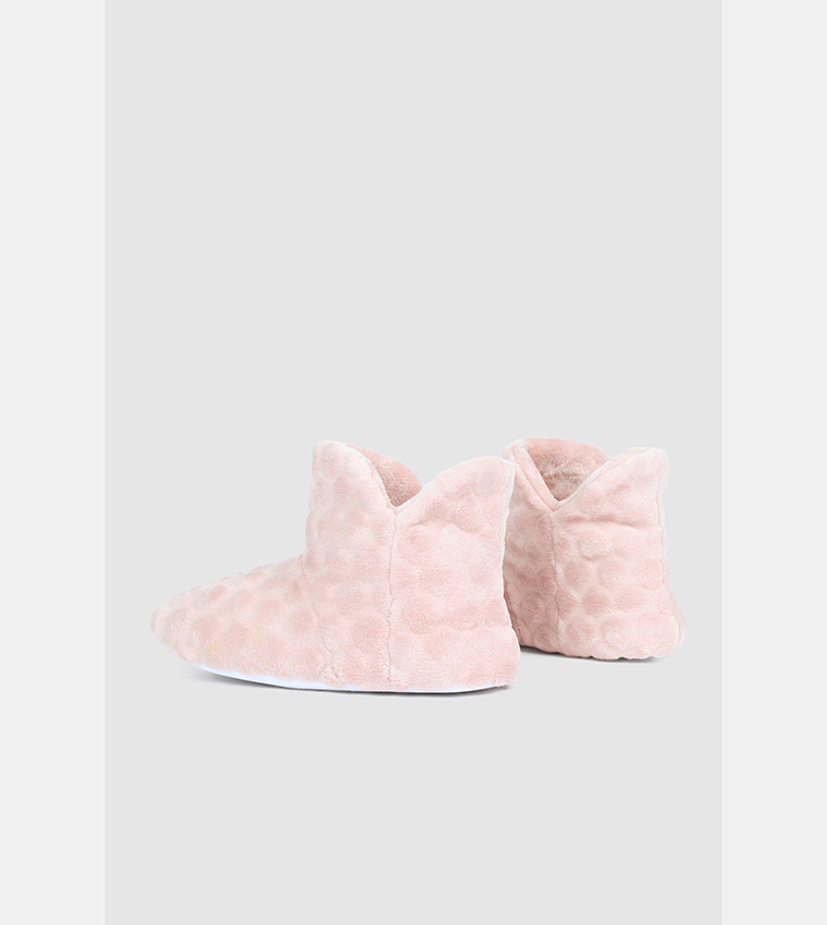 Buy Debenhams Spot Slipper Boots In Pink 6thStreet Oman