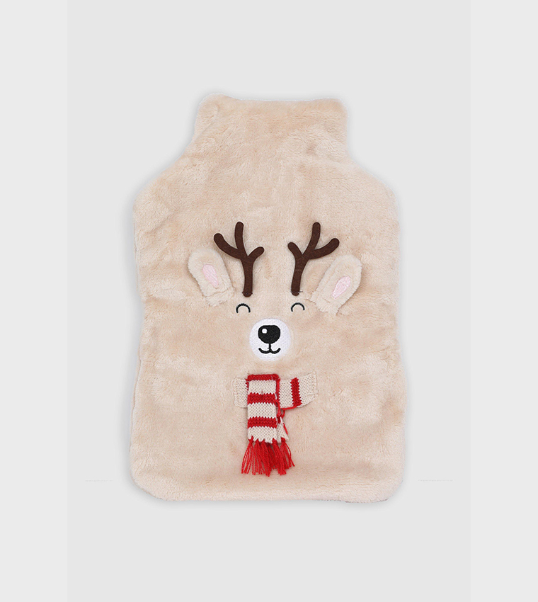 Buy Debenhams Reindeer Hot Water Bottle Case In Beige 6thStreet Qatar