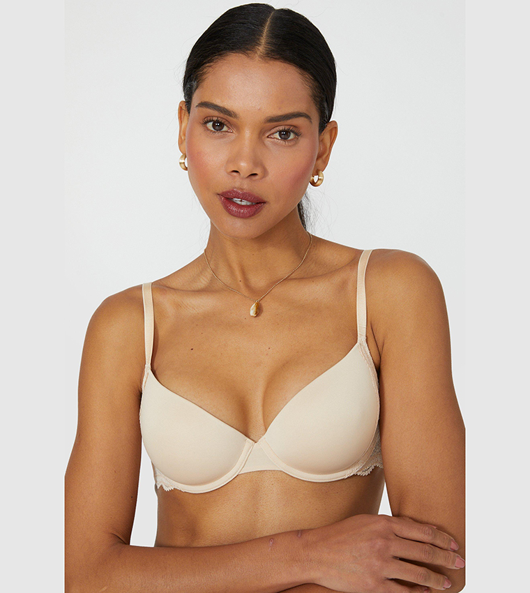 Calvin Klein Perfectly Fit Lightly Lined underwire nude bra 36C