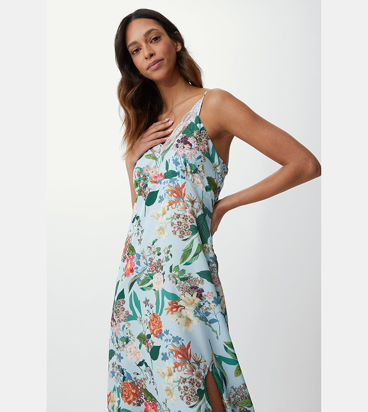 Debenhams pale outlet blue dress