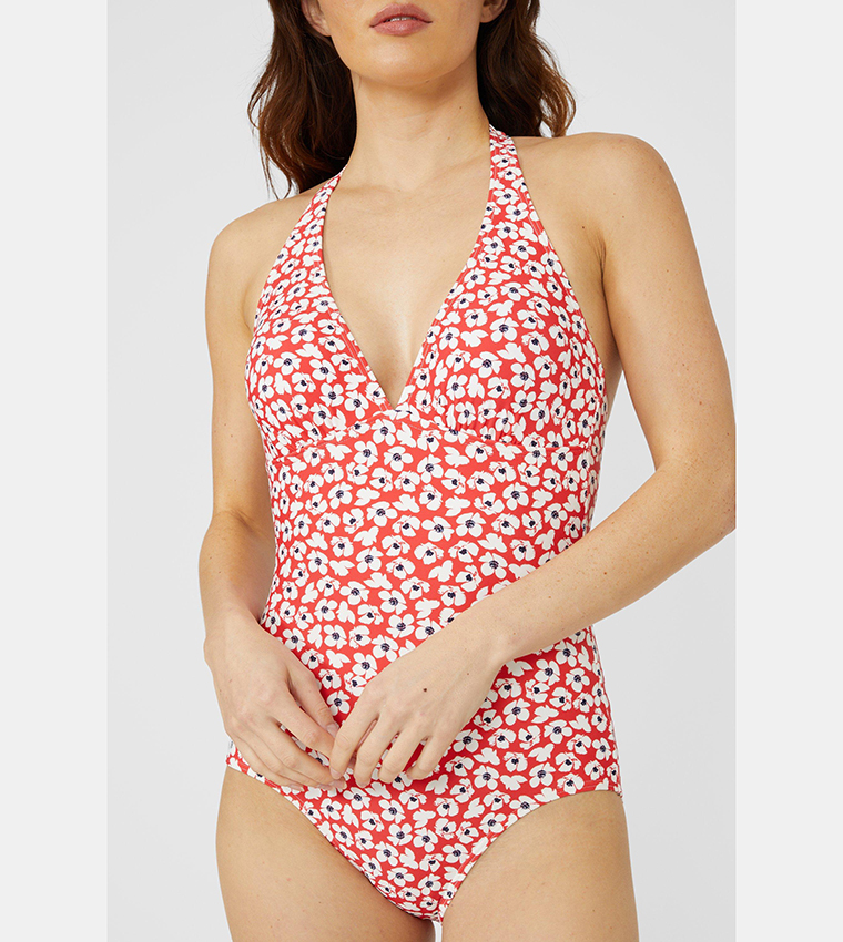 Debenhams halter cheap neck swimsuit