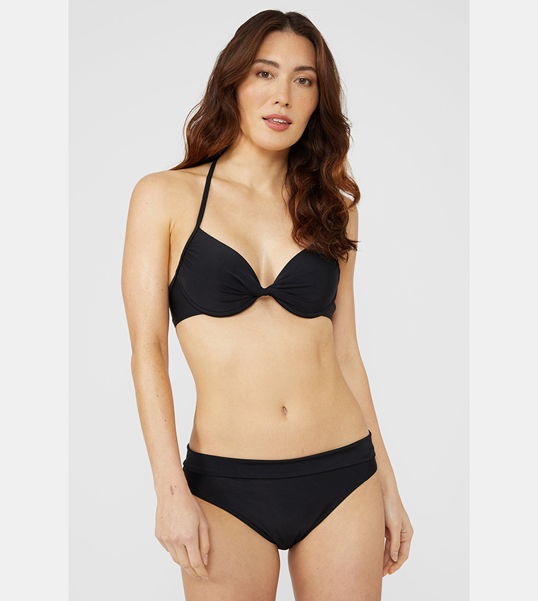 Buy Debenhams Fold Bikini Bottoms In Black 6thStreet Oman