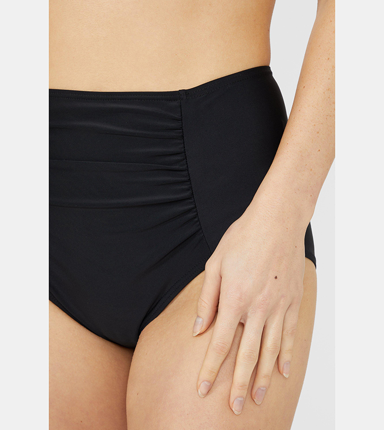 Buy Debenhams High Waist Bikini Bottoms In Black 6thStreet Qatar