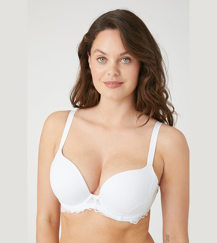 Buy Gorgeous Penny Plunge Bra In White