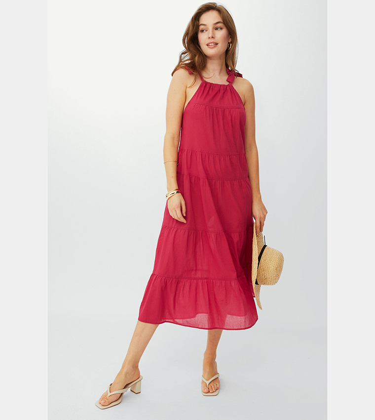 Debenhams red dresses sales