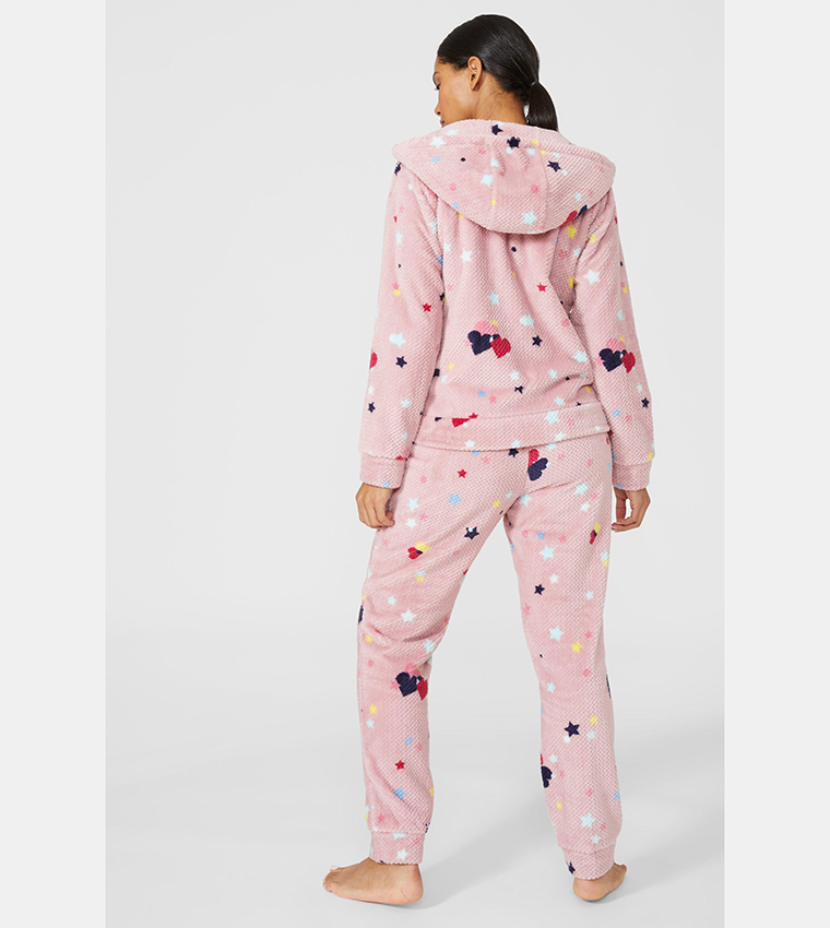 Buy Debenhams 3 Piece Slumber Party Cost Pajama Set In Pink 6thStreet Kuwait