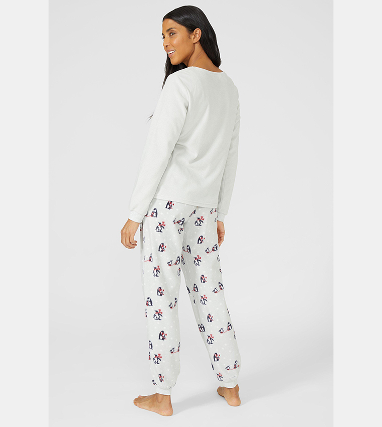 Fleece penguin pajamas shop