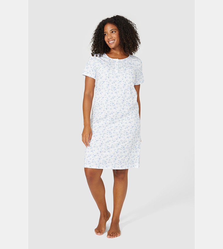 Debenhams blue and white dress cheap