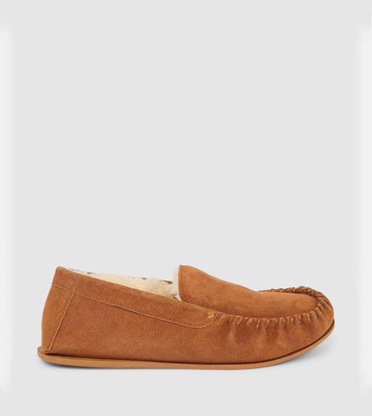 Debenhams mens moccasin slippers sale