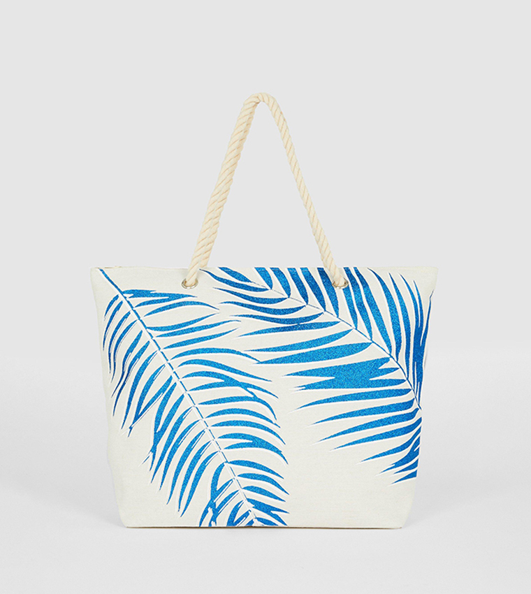 Buy Debenhams Palm Print Beach Shoulder Bag In Multiple Colors 6thStreet Qatar
