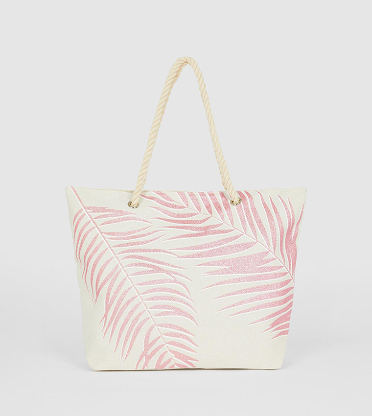 Buy Debenhams Palm Print Beach Shoulder Bag In Multiple Colors 6thStreet Qatar
