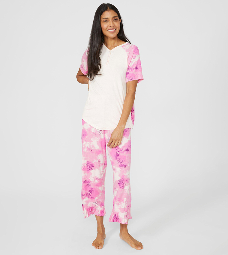 Debenhams cropped pyjamas top
