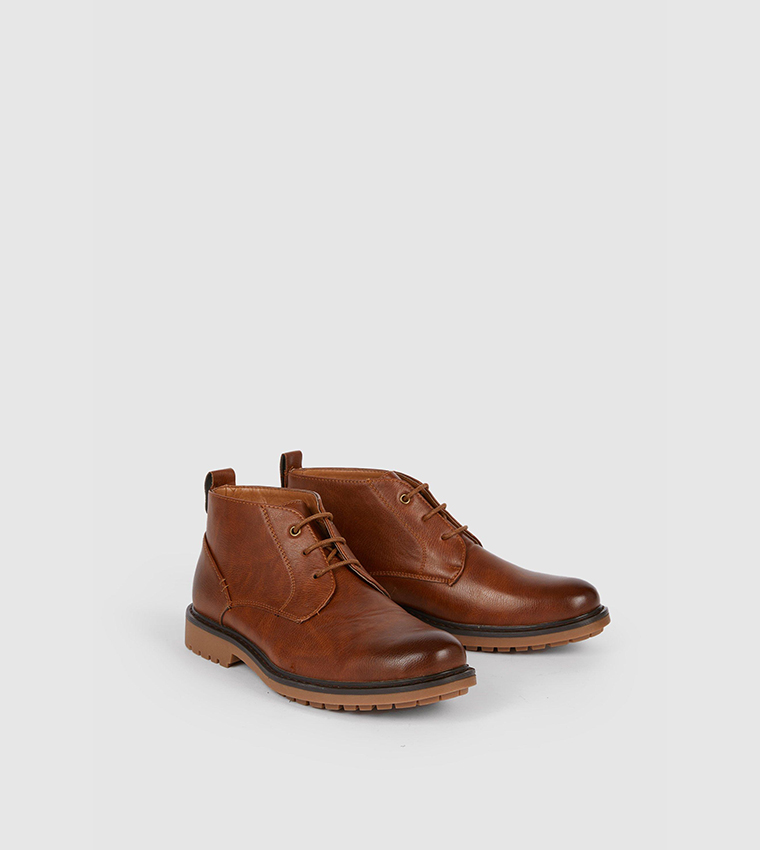 Buy Debenhams Copper Smart Chukka Boots In Tan 6thStreet Qatar