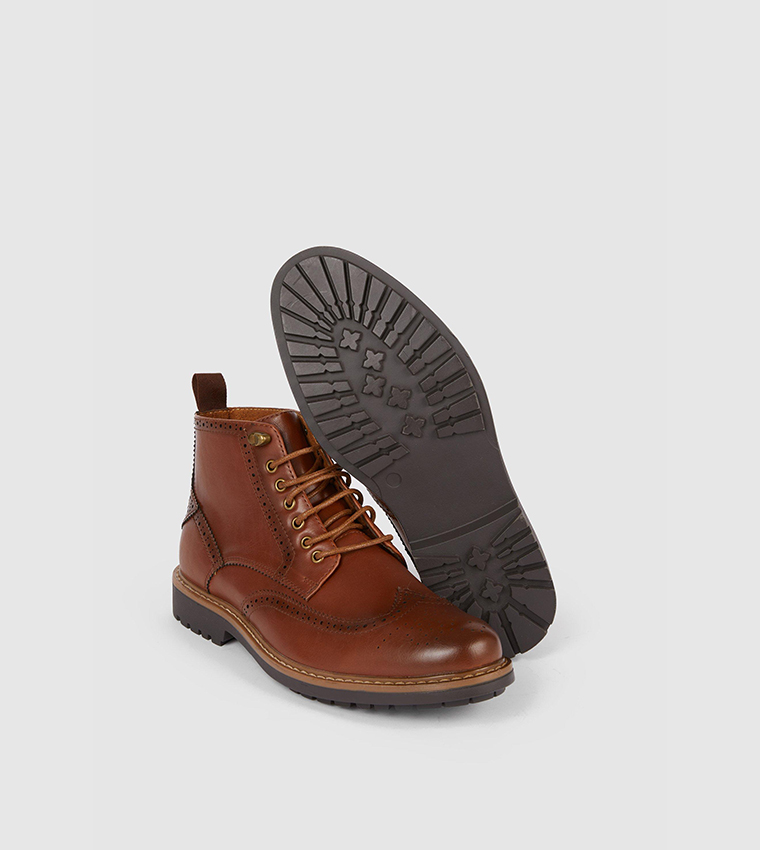 Buy Debenhams Chester Smart Brogue Casual Boots In Tan 6thStreet Oman