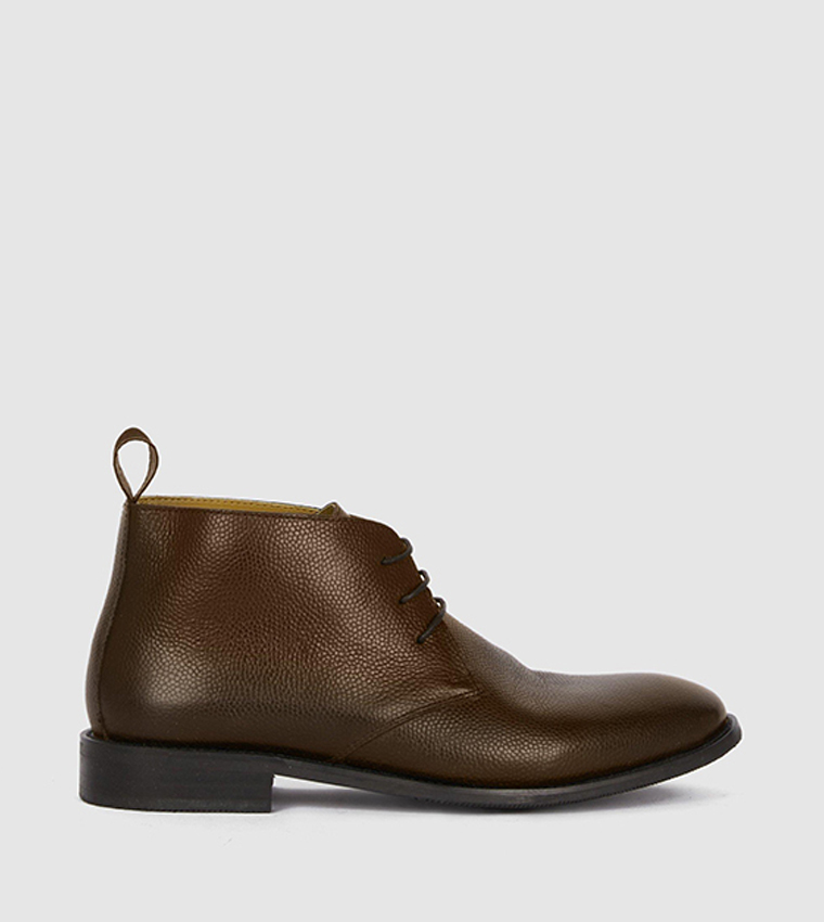 Buy Debenhams Thomas Blunt Pebble Grain Leather Chukka Boots In