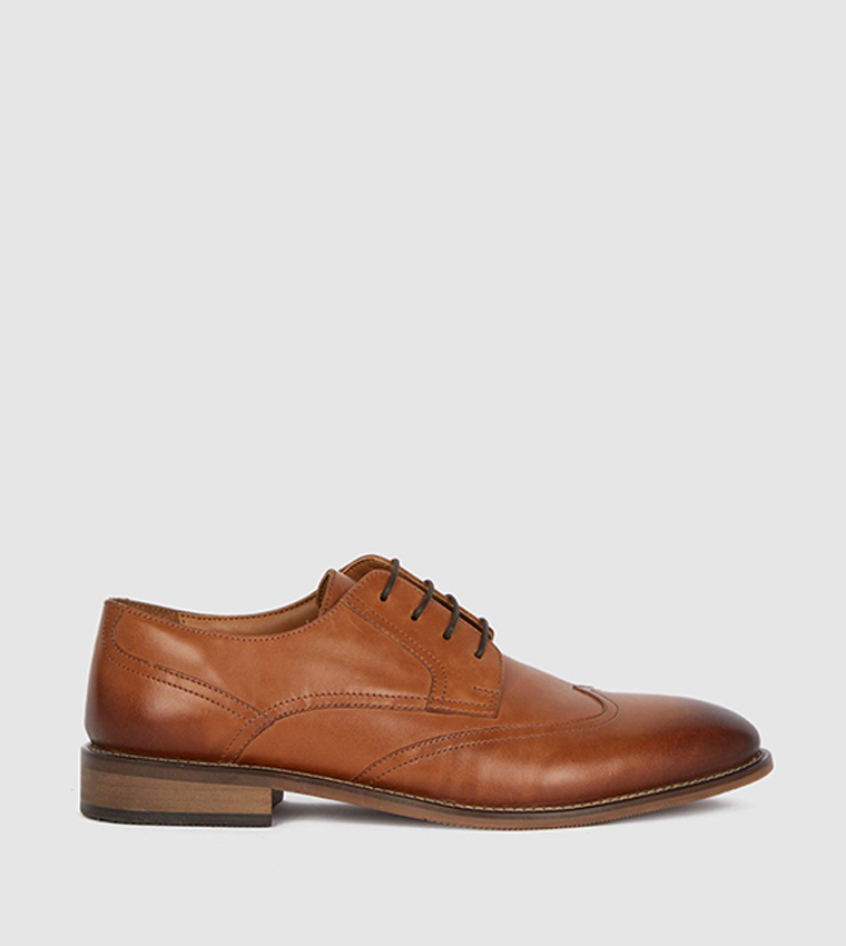 Buy Debenhams Thomas Blunt Premium Leather Wingtip Derby Shoes In