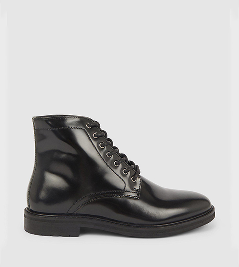 Buy Debenhams Harry Hi Shine Lace Up Boots In Black 6thStreet Qatar