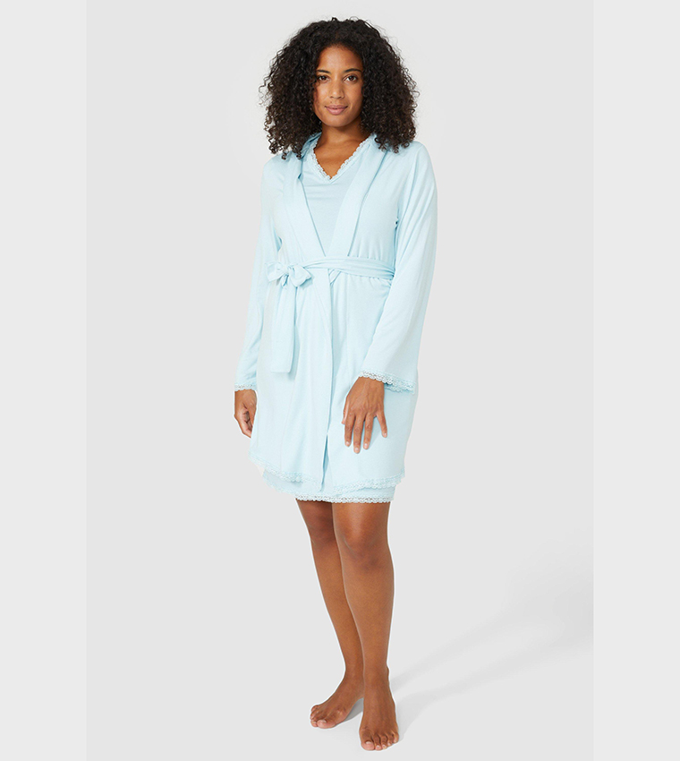 Debenhams pale 2024 blue dress