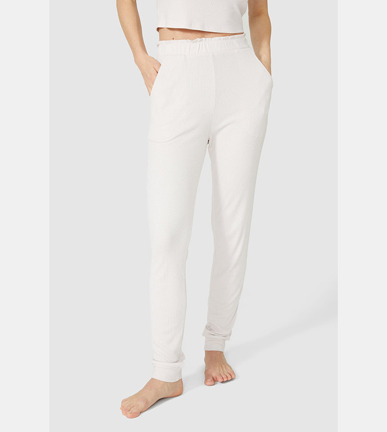 Buy Debenhams Milano Rib Cuff Sleep Pants In Pink 6thStreet Qatar